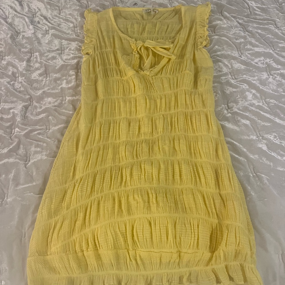 Stark yellow mini dress/cover up
